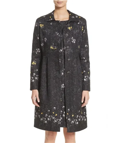 St. John Womens Falling Bouquet Matelasse Coat