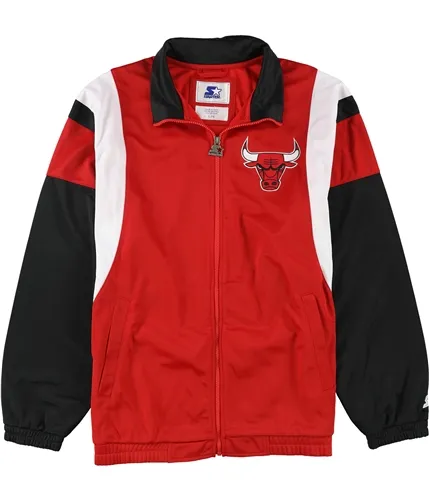 Starter Mens Chicago Bulls Track Jacket Sweatshirt