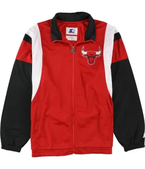 Starter Mens Chicago Bulls Track Jacket Sweatshirt