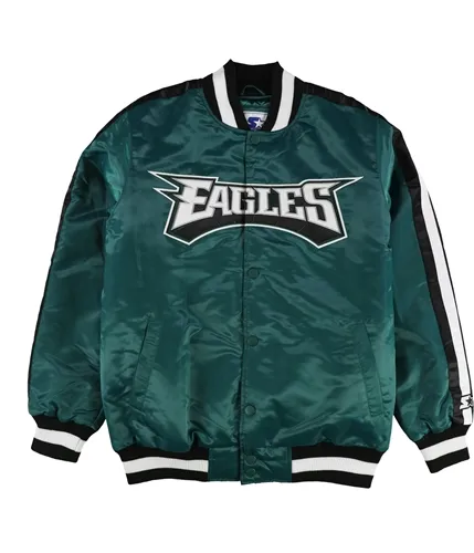 Starter Mens Philadelphia Eagles Varsity Jacket, TW2