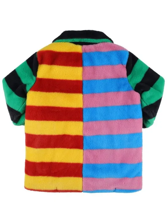 Stella McCartney Kids   Recycled faux fur coat 