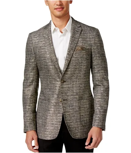 Tallia Mens Metallic Two Button Blazer Jacket