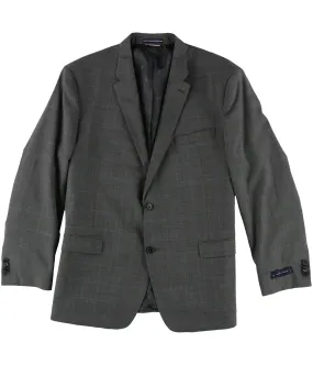 Tommy Hilfiger Mens Windowpane Two Button Blazer Jacket, TW3