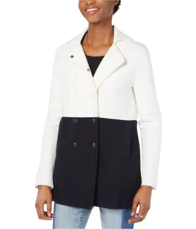 Tommy Hilfiger Womens Colorblocked Pea Coat