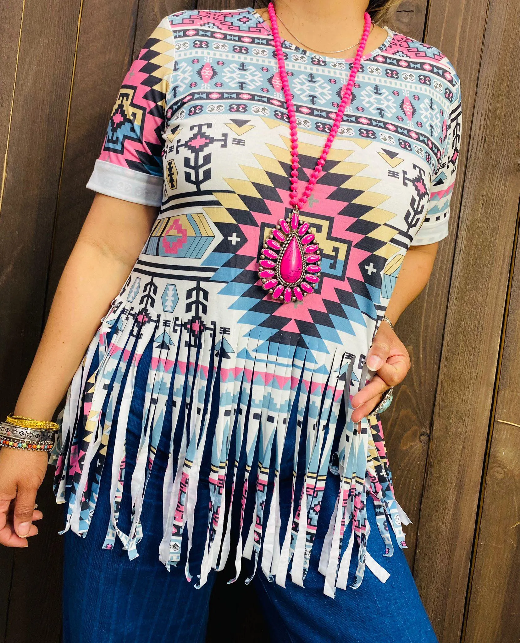 Tribal Fringe Top