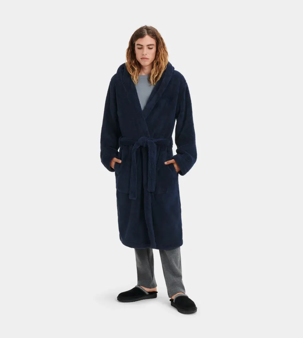 UGG BECKETT Men's Hooded Fleece Robe in Twilight 