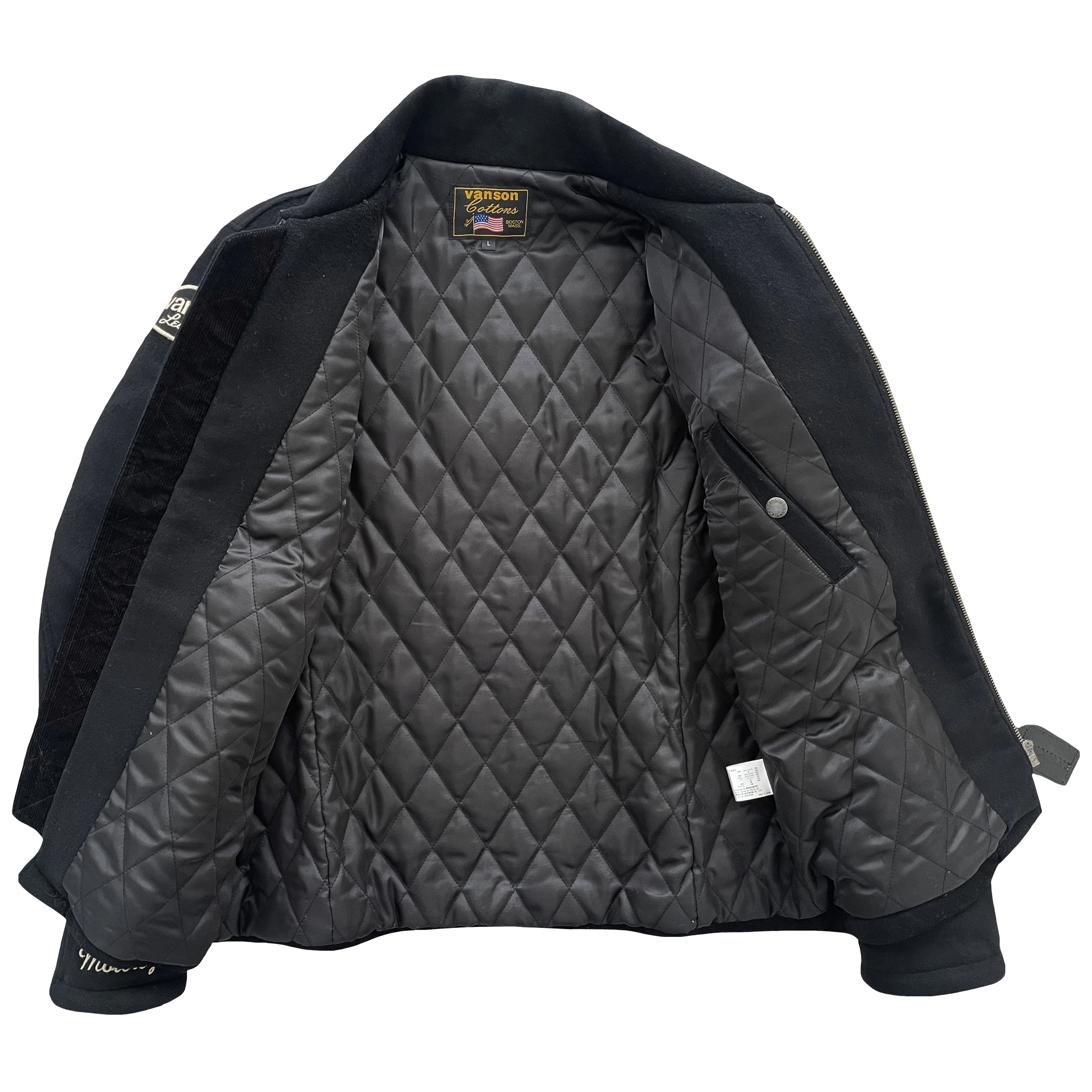 Vanson Wool Motorcycle Jacket