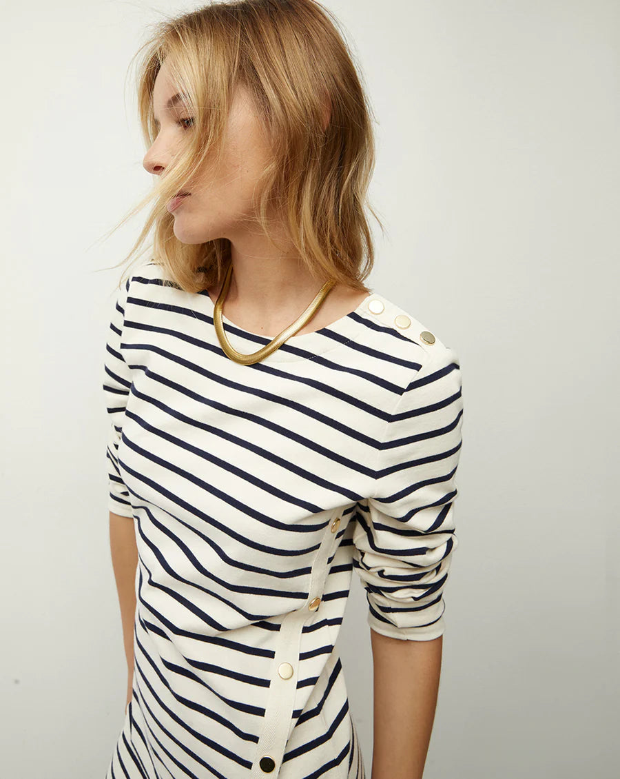 VERONICA BEARD Ruta Striped Dress