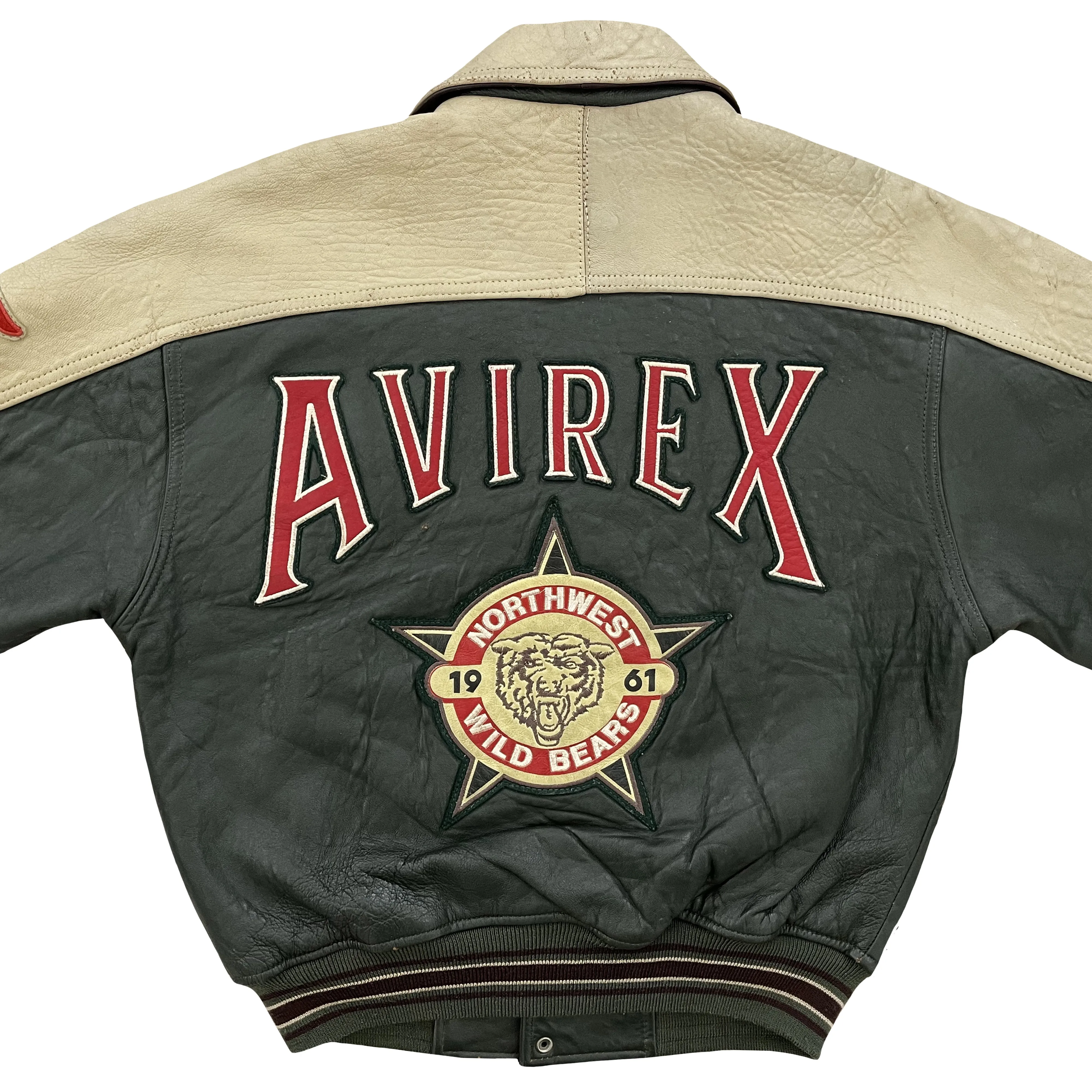 Vintage Avirex Leather Varsity Jacket