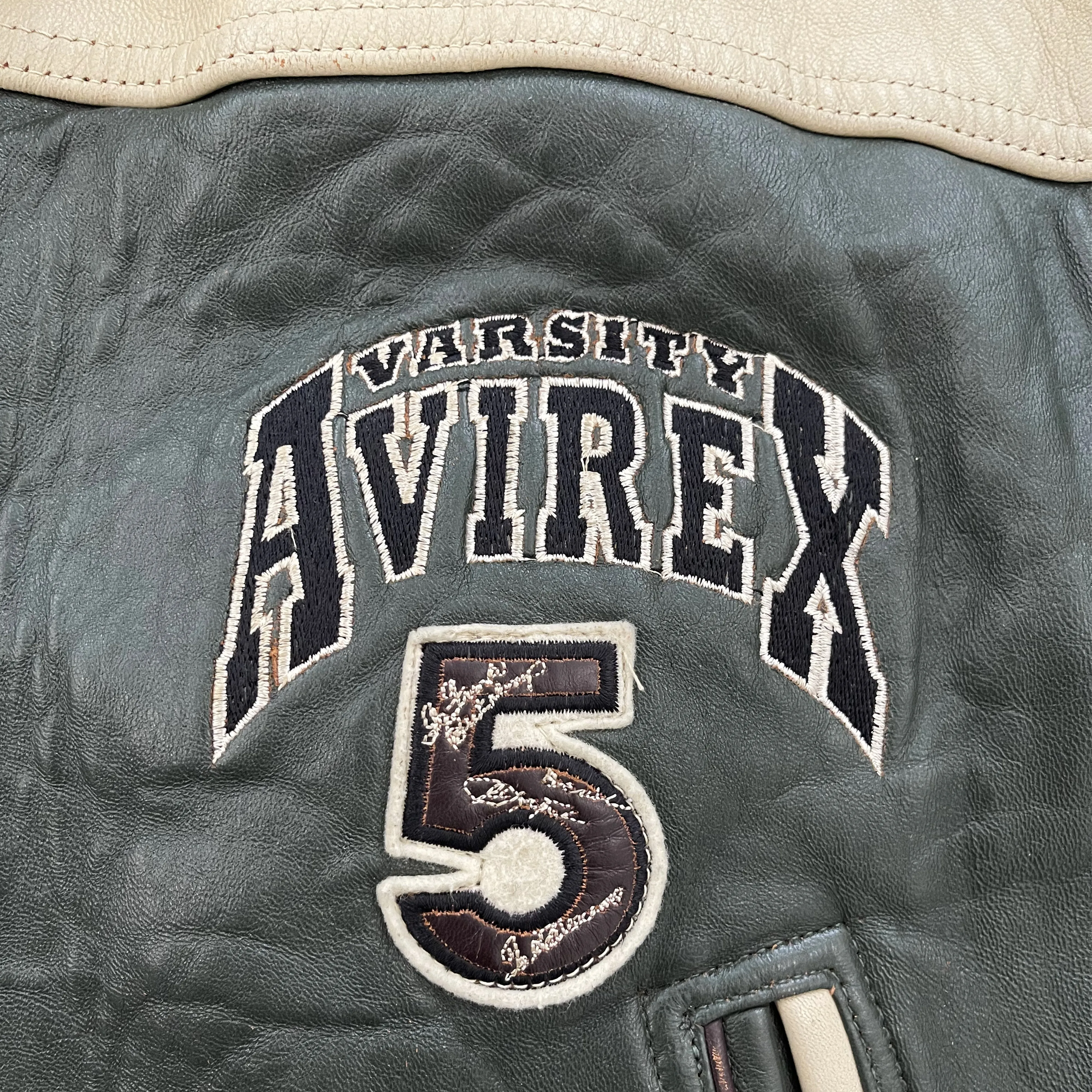 Vintage Avirex Leather Varsity Jacket