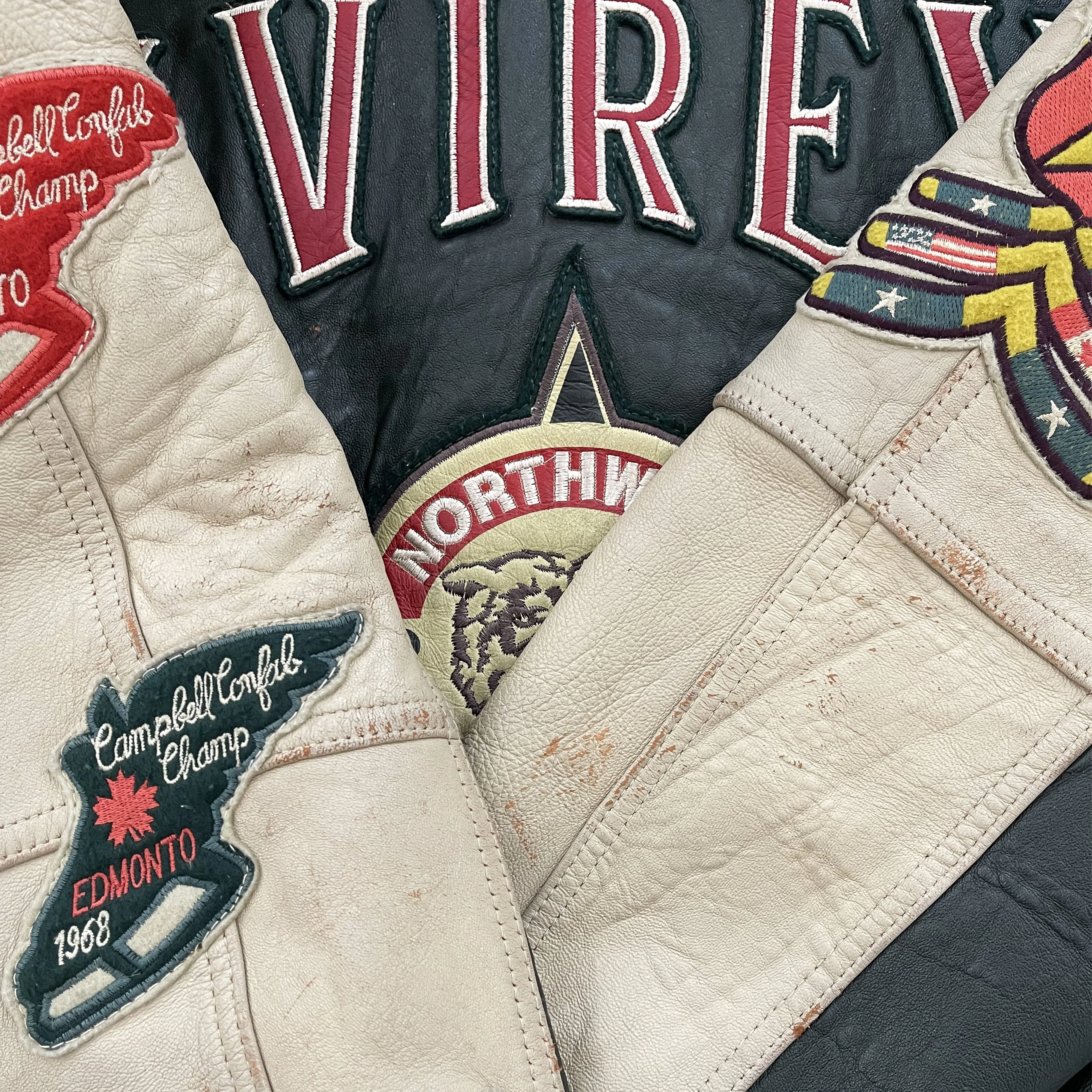 Vintage Avirex Leather Varsity Jacket