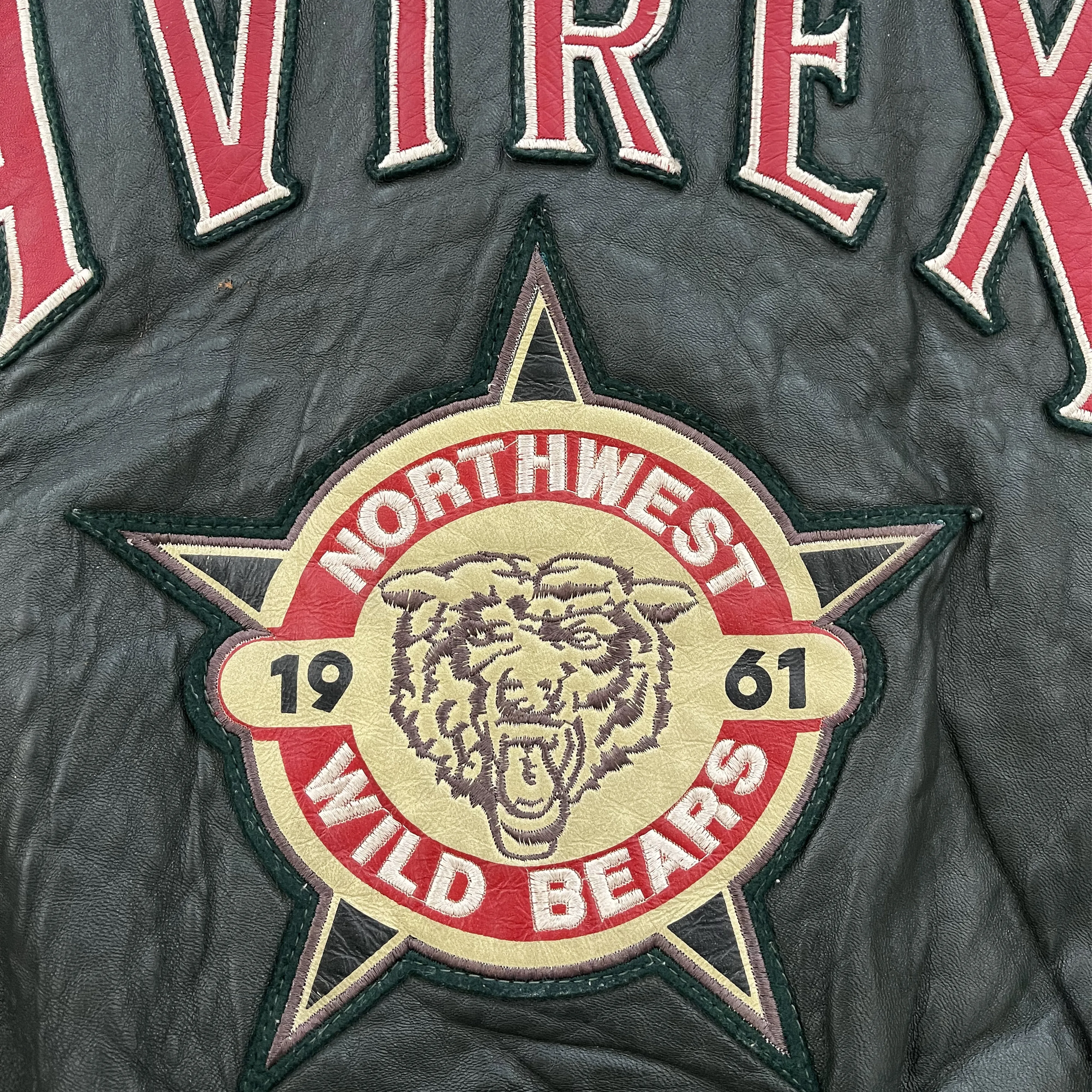 Vintage Avirex Leather Varsity Jacket