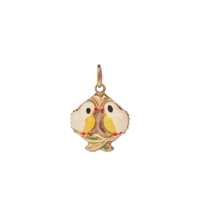 Vintage Kissing Chicks Charm