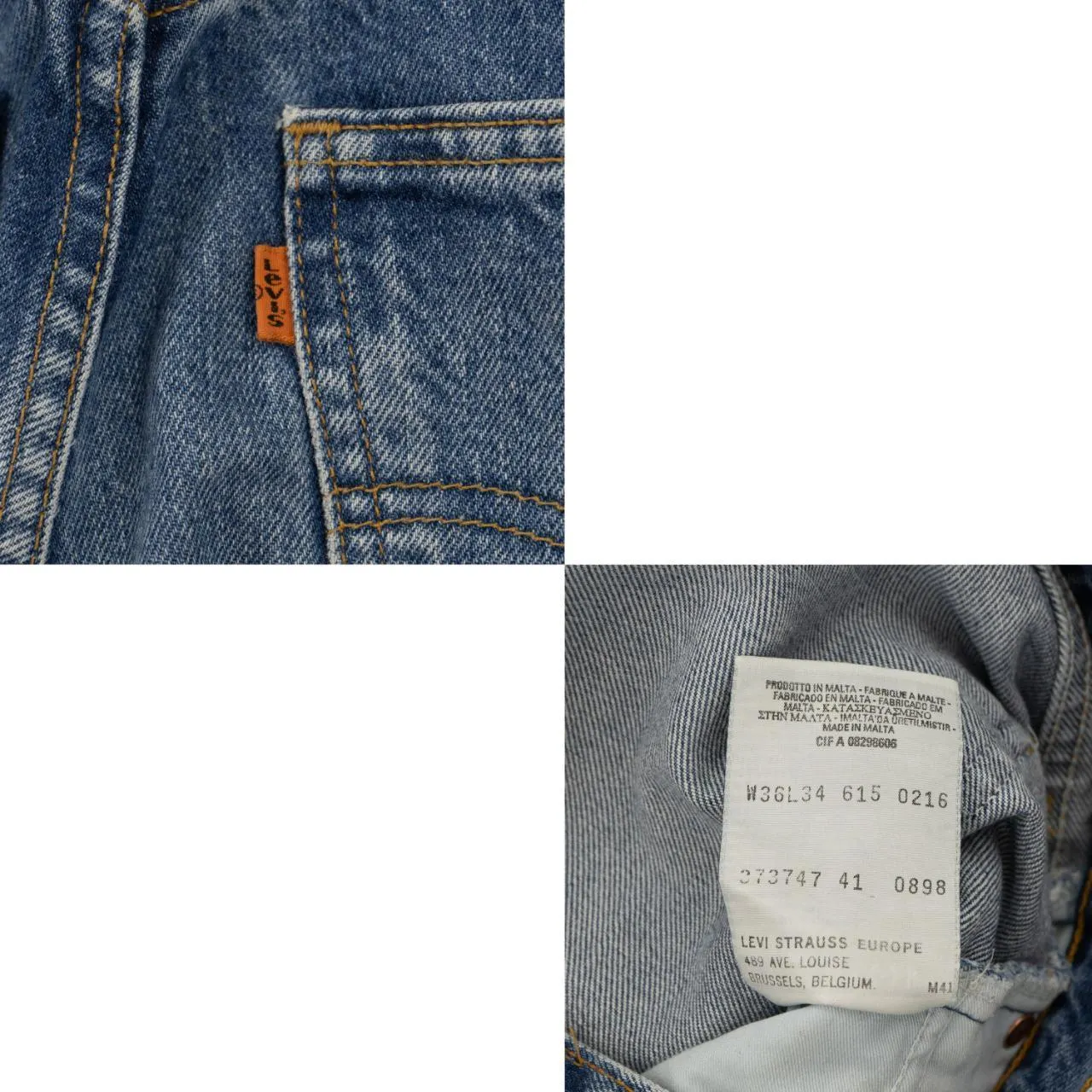 Vintage Levis 615 Denim Jeans Size W34