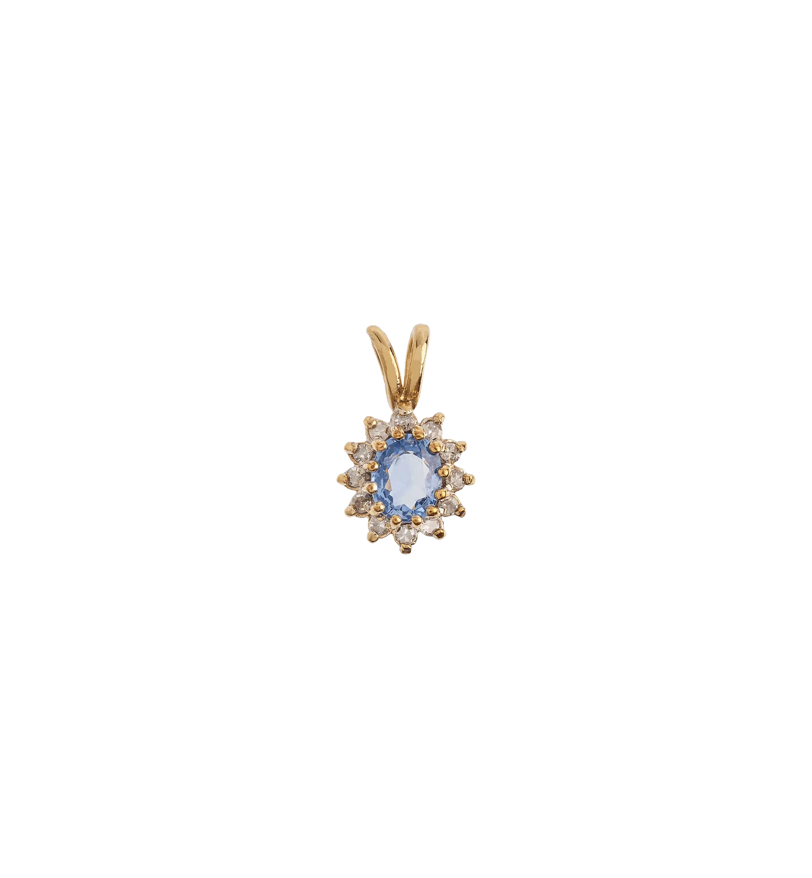 Vintage Sapphire and Diamond Diana Charm