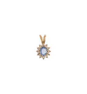 Vintage Sapphire and Diamond Diana Charm