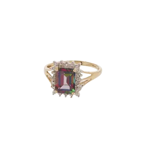 Vintage Topaz and Diamond Radiance Ring