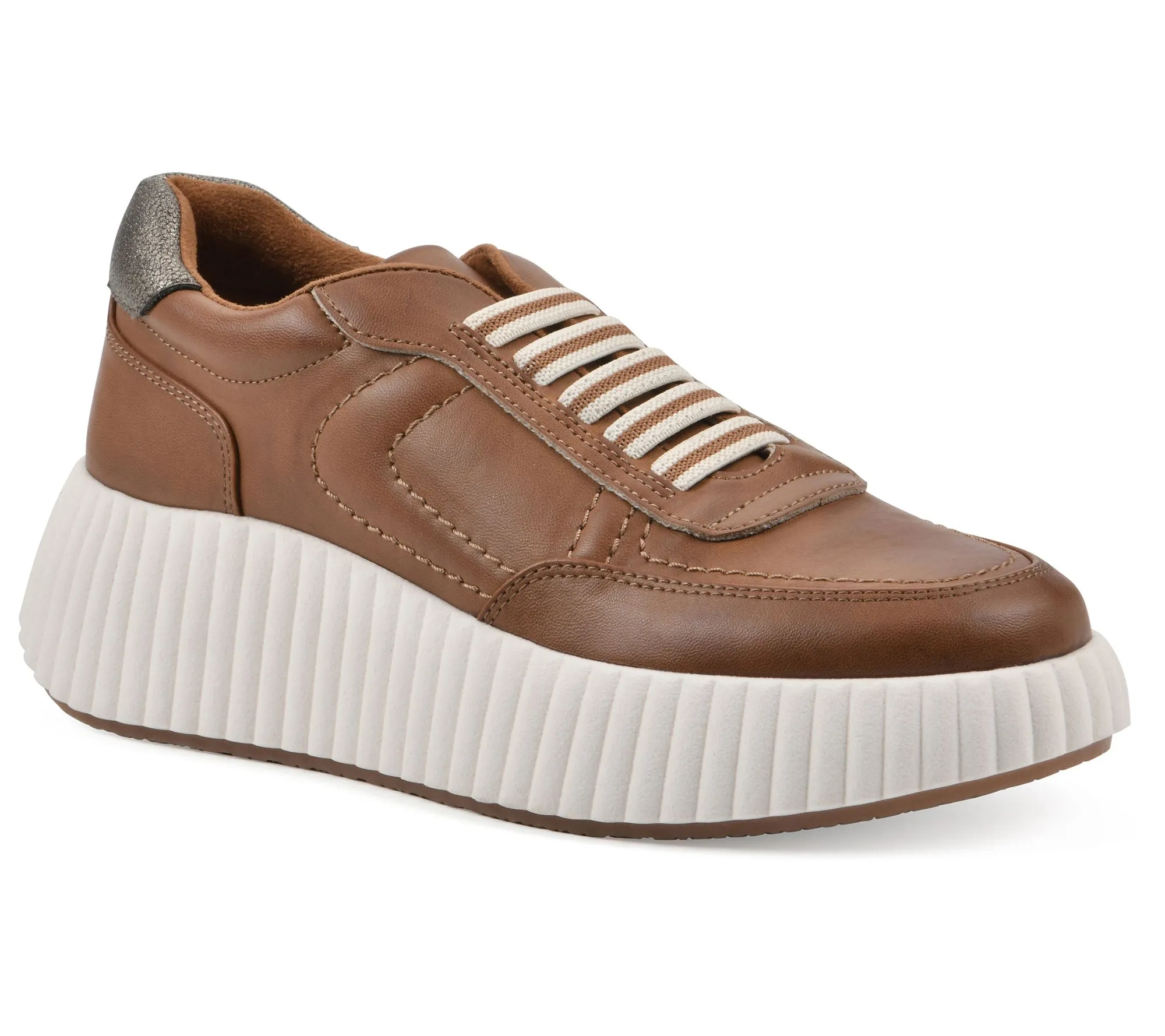 White Mountain Platform Fashion Sneaker - Daytime