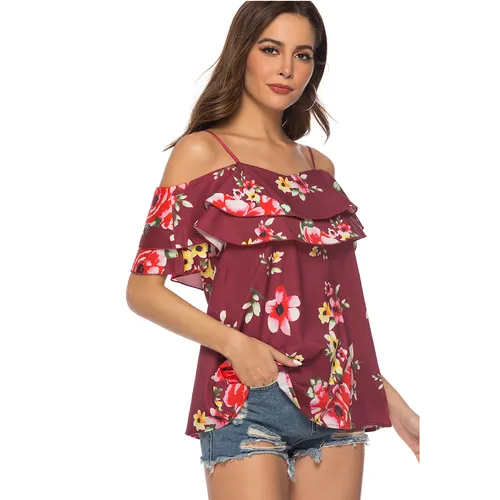 Women's Camisole Sleeveless T-Shirts Vacation Ditsy Floral