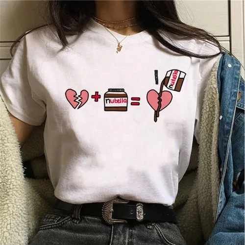 Women's T-shirt Short Sleeve T-shirts Printing Fashion Letter